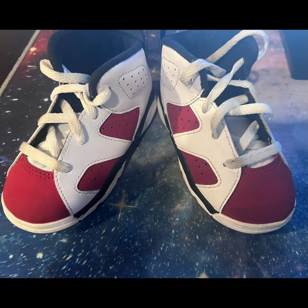 Air Jordan 6 VI Retro TD toddler Carmine 2021 size 7c
